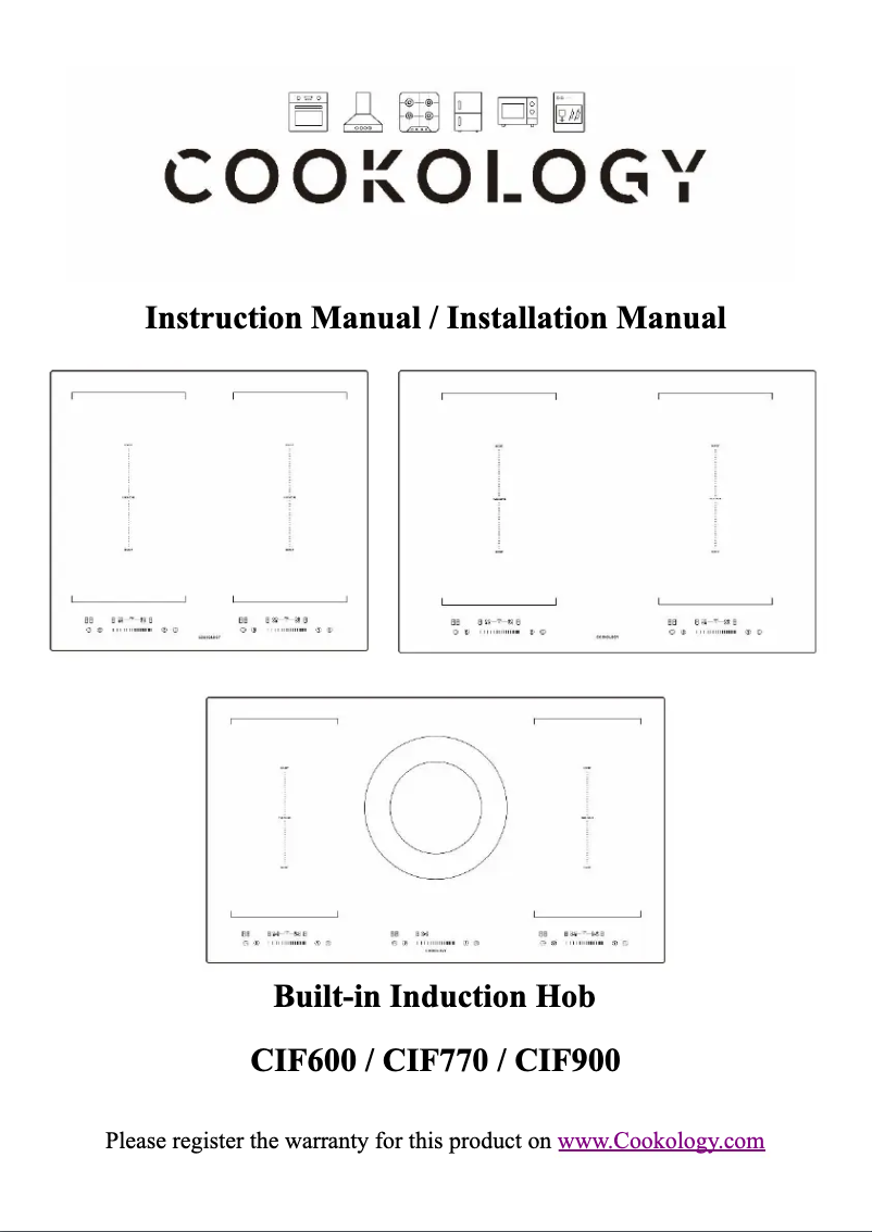 First page image of the manual for CIF770