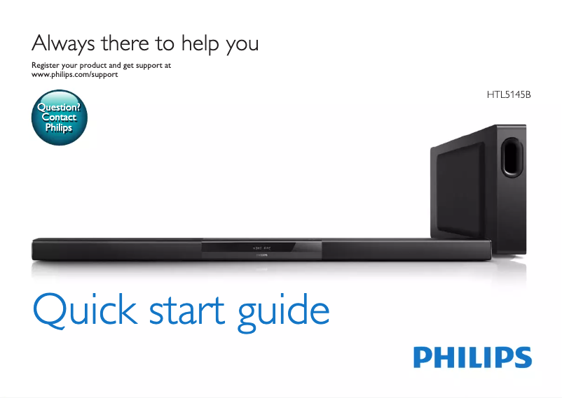 First page image of the manual for HTL5145B