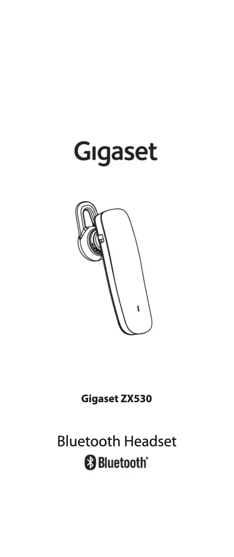 Page 1 of the manual User Manual Gigaset ZX530