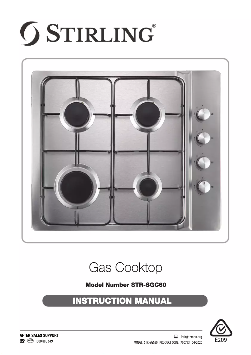 First page image of the manual for STR-SGC60