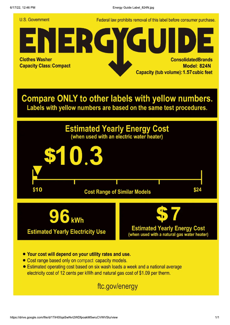 First page image of the manual for EW 824