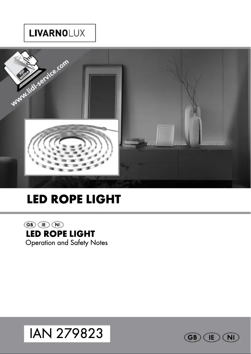 First page image of the manual for IAN 279823