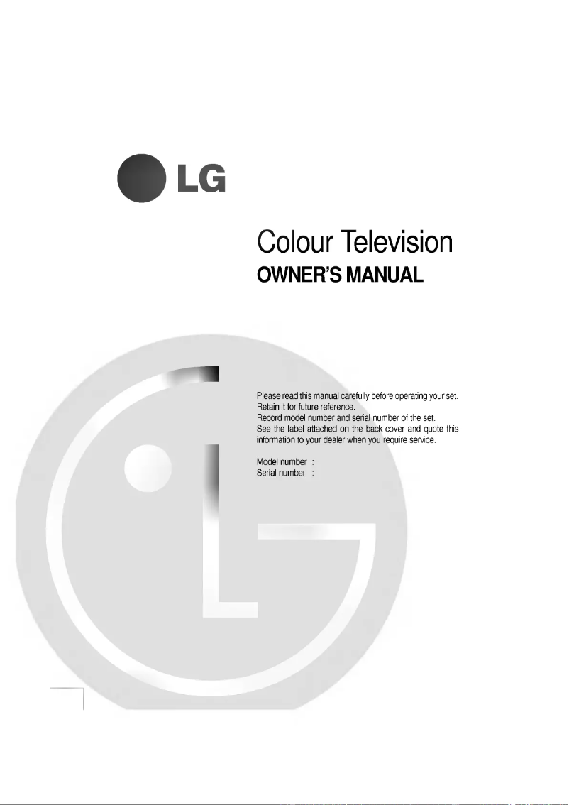 Page 1 of the manual User Manual LG RT-21CA80VQ