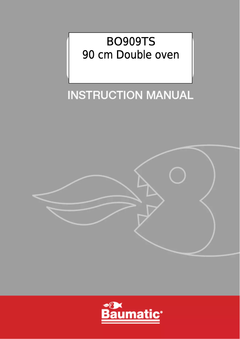 First page image of the manual for BO909TS