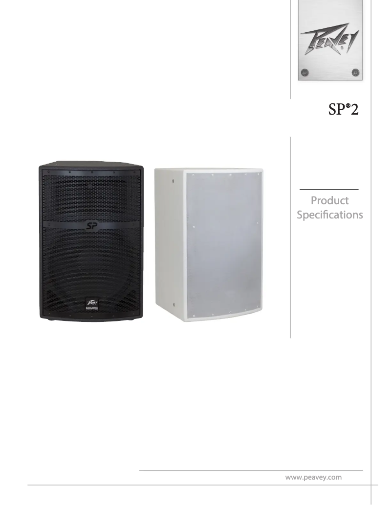 First page image of the manual for SP 2