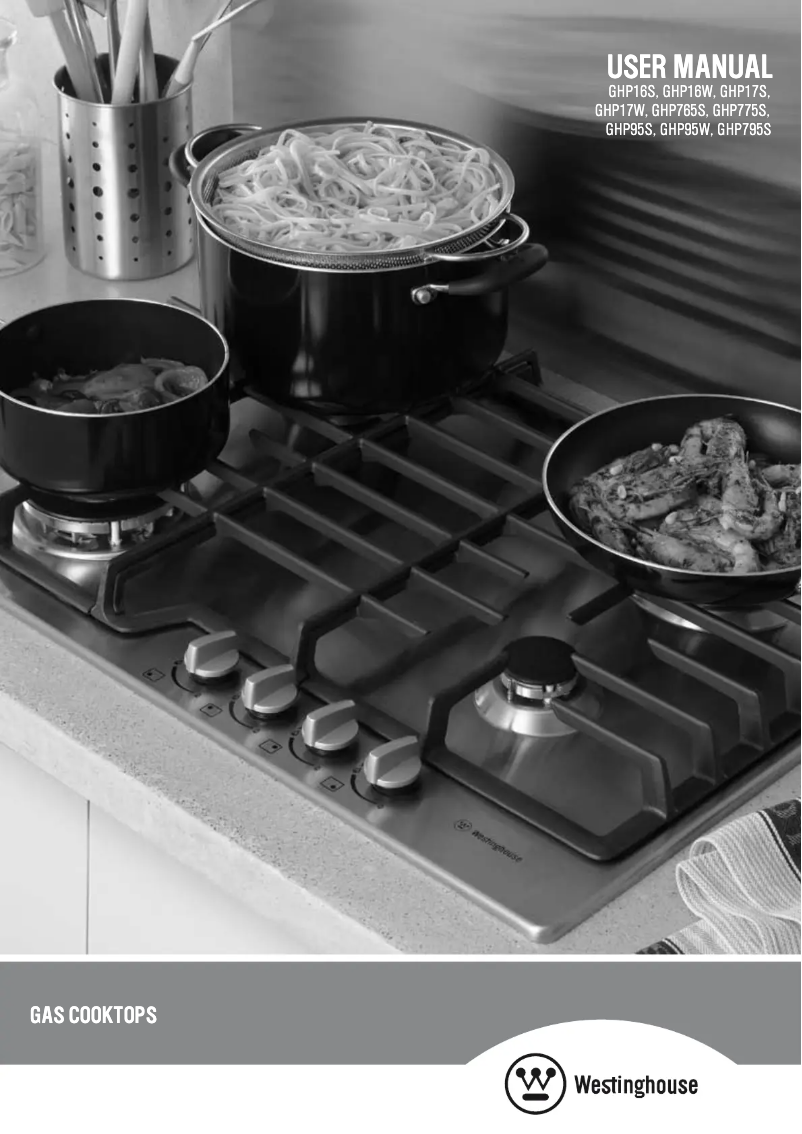 Page 1 of the manual User Manual Westinghouse GHP16