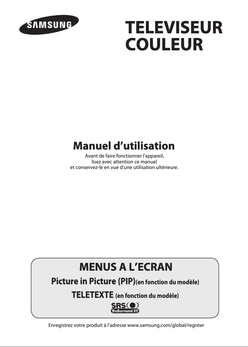 Page 1 of the manual User Manual Samsung WS-32Z348T