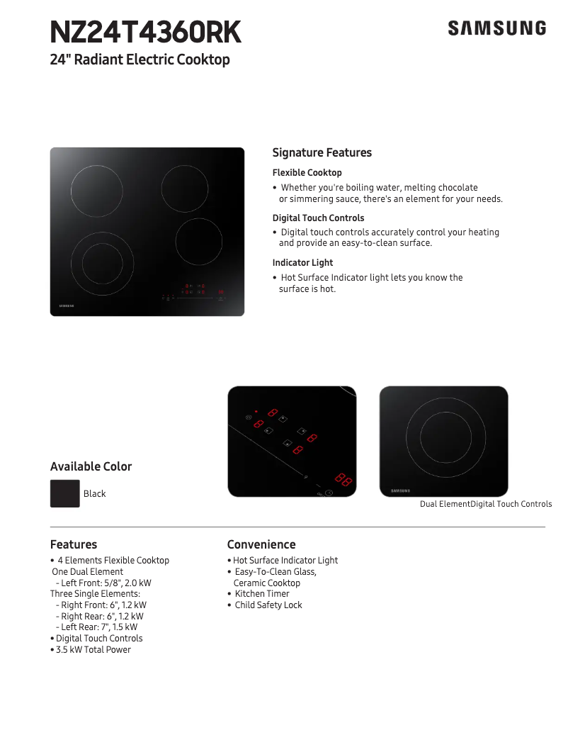 First page image of the manual for NZ24T4360RK
