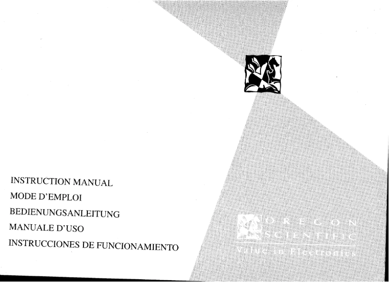 Page 1 of the manual User Manual Oregon Scientific AM888