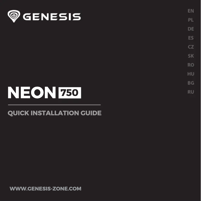 First page image of the manual for Neon 750