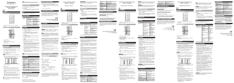 First page image of the manual for THGN132N
