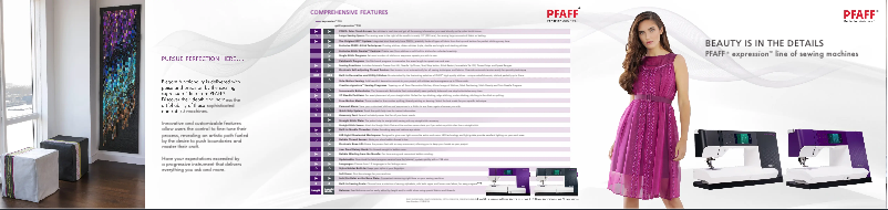 Page 1 of the manual Brochure Pfaff Expression 710