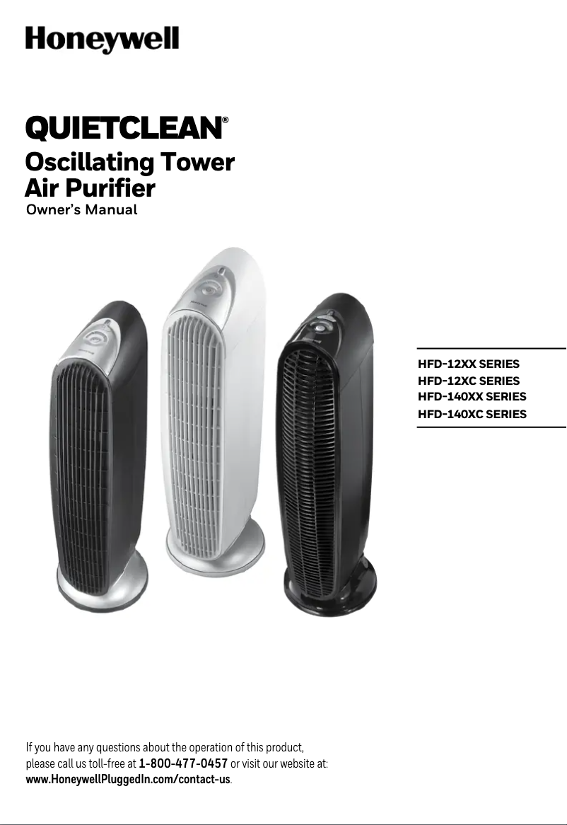 First page image of the manual for HFD-120-Q