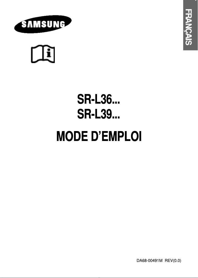 First page image of the manual for RL36SBSW