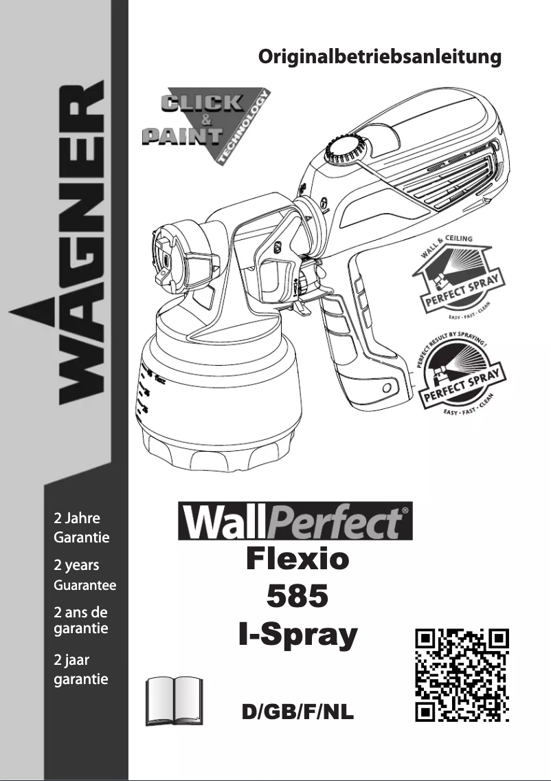 First page image of the manual for Flexio 585