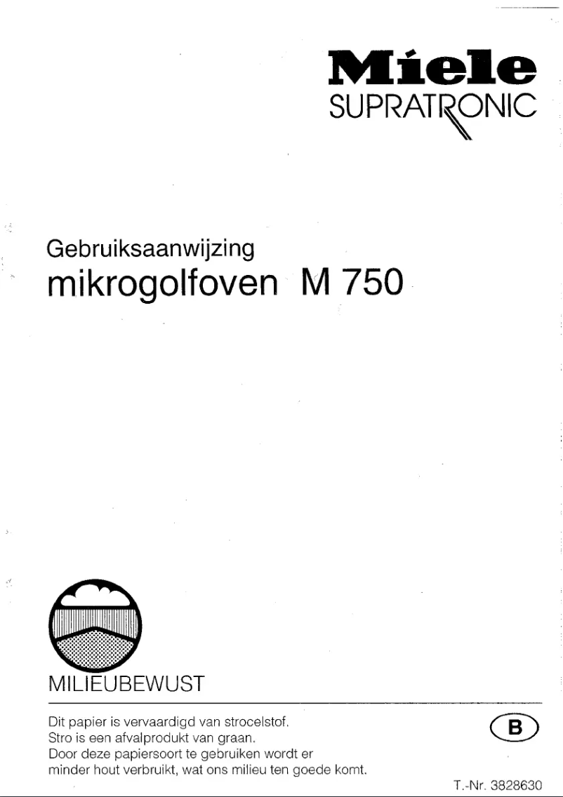 First page image of the manual for M 750