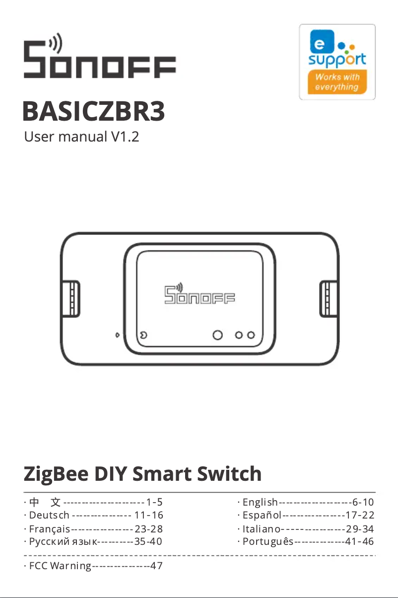 First page image of the manual for BASICZBR3