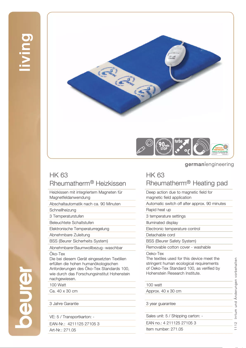 First page image of the manual for HK 63