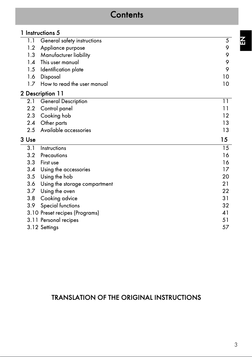 Page 1 of the manual User Manual Smeg A11XPY-9