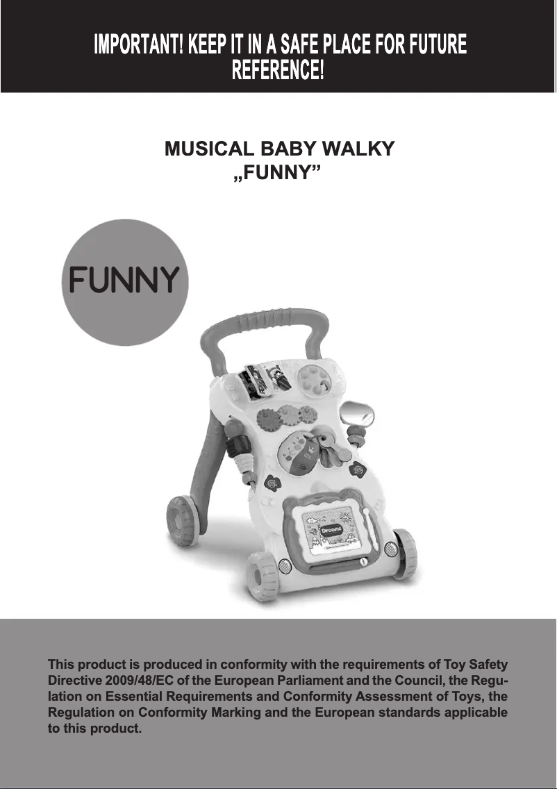 First page image of the manual for Funny