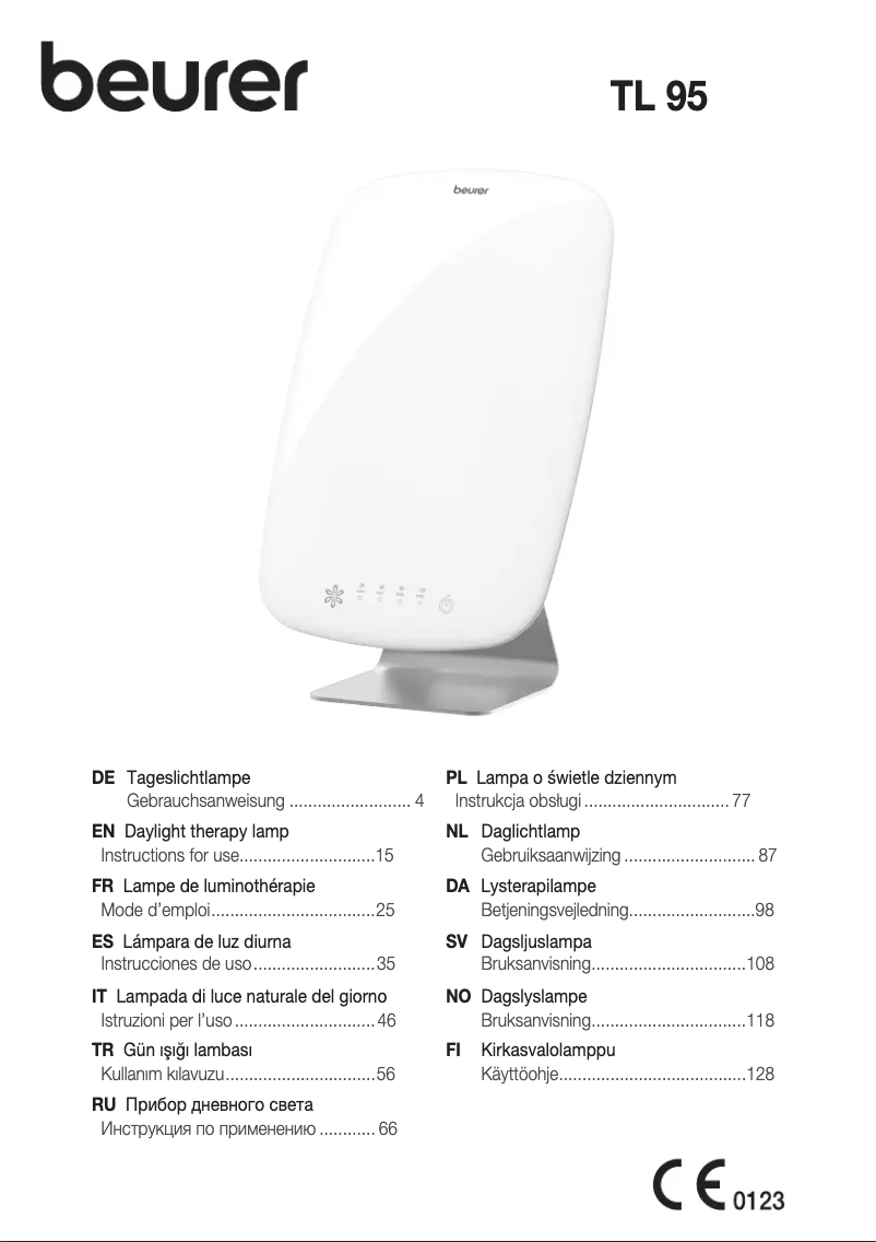 First page image of the manual for TL 95