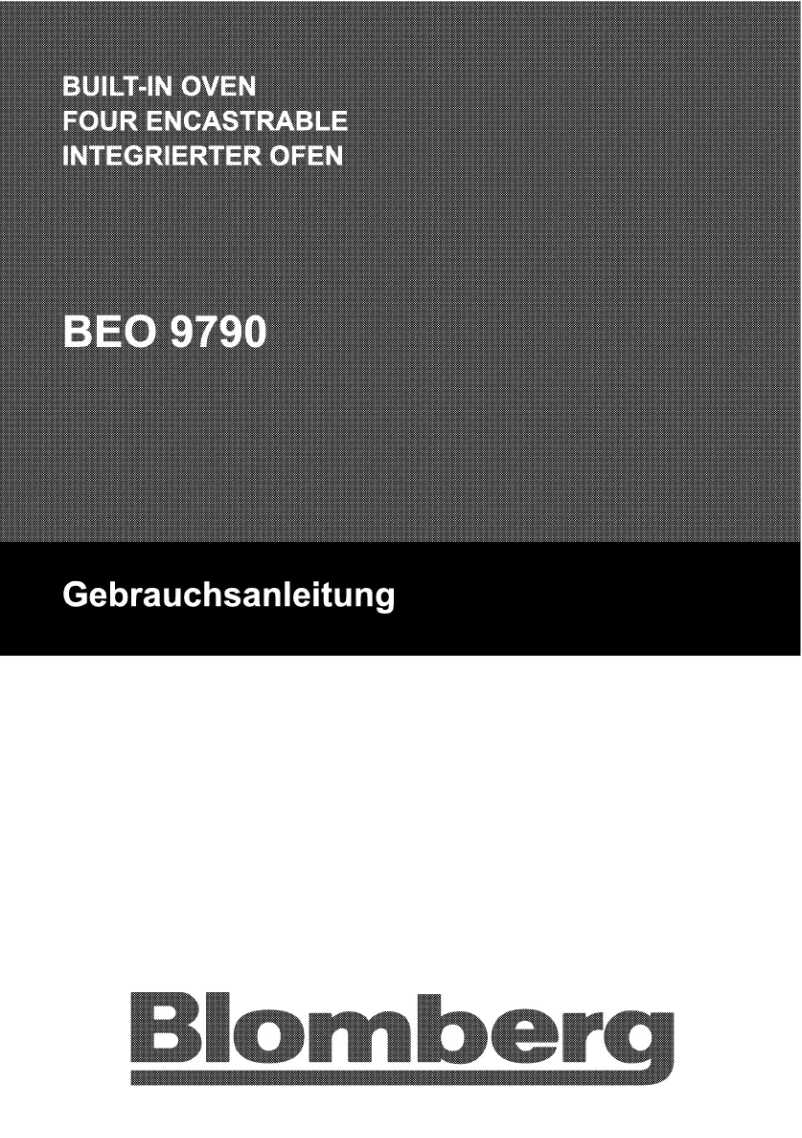 First page image of the manual for BEO 9790