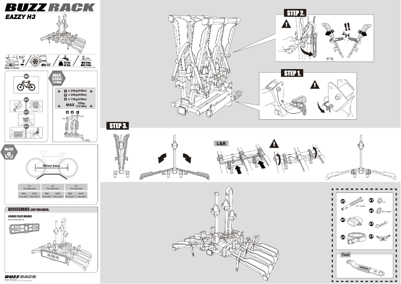 First page image of the manual for Eazzy H3