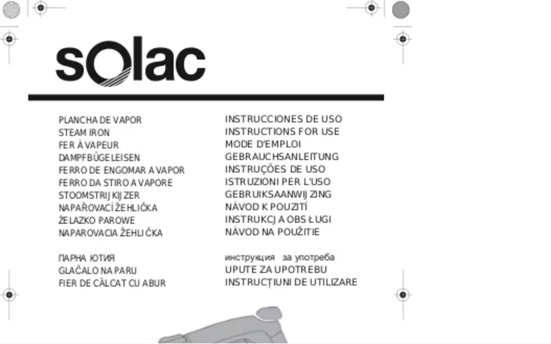 Page 1 of the manual User Manual Solac New Optima PV2015