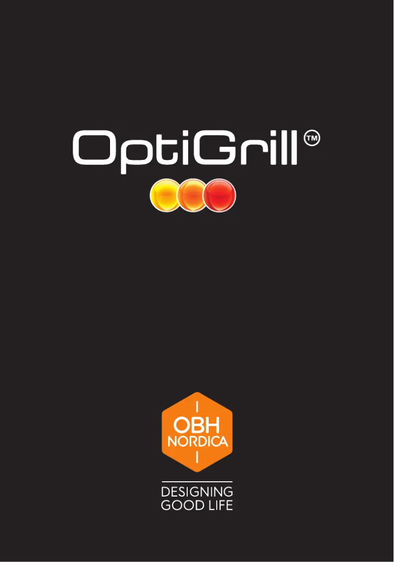 Page 1 of the manual User Manual OBH Nordica OptiGrill Extra