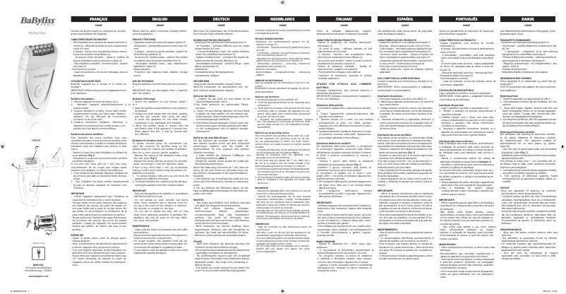 Page 1 of the manual User Manual BaByliss Perfect´liss G800E