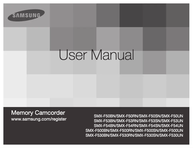 First page image of the manual for SMX-F530