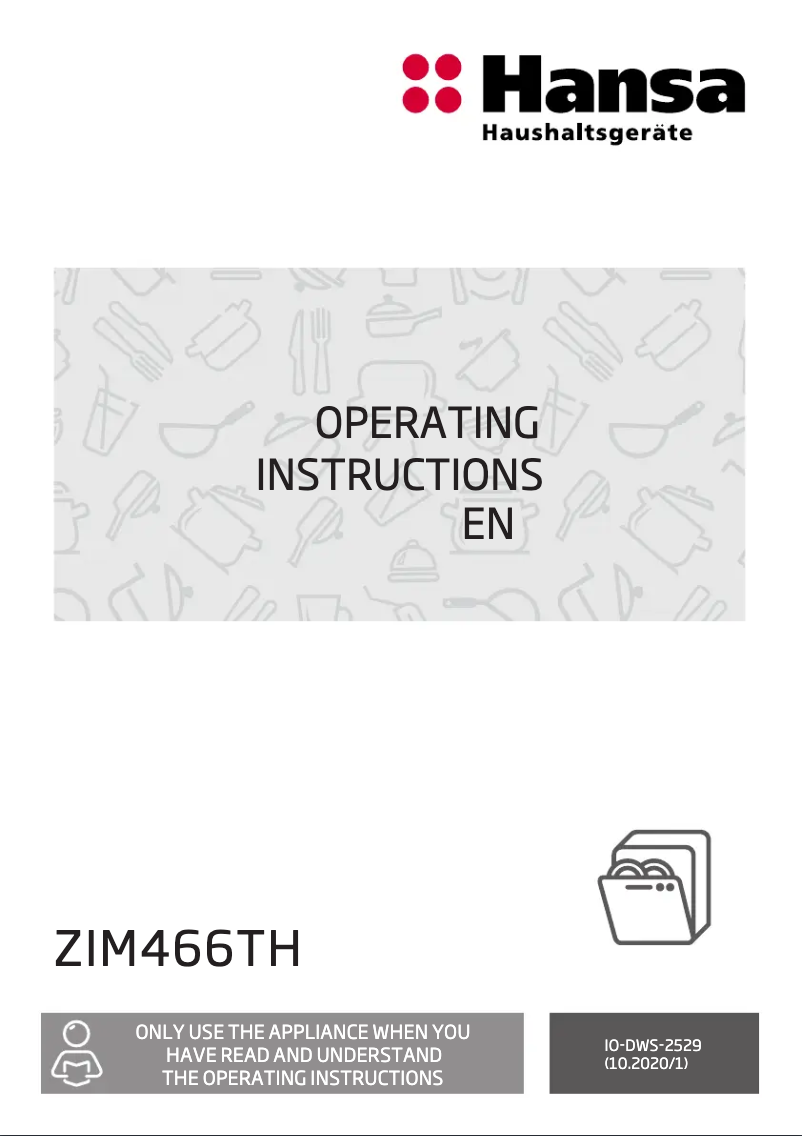 Page 1 of the manual User Manual Hansa ZIM466TH