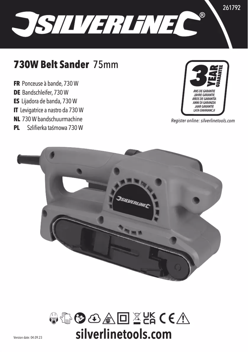 Page 1 of the manual User Manual Silverline 261792