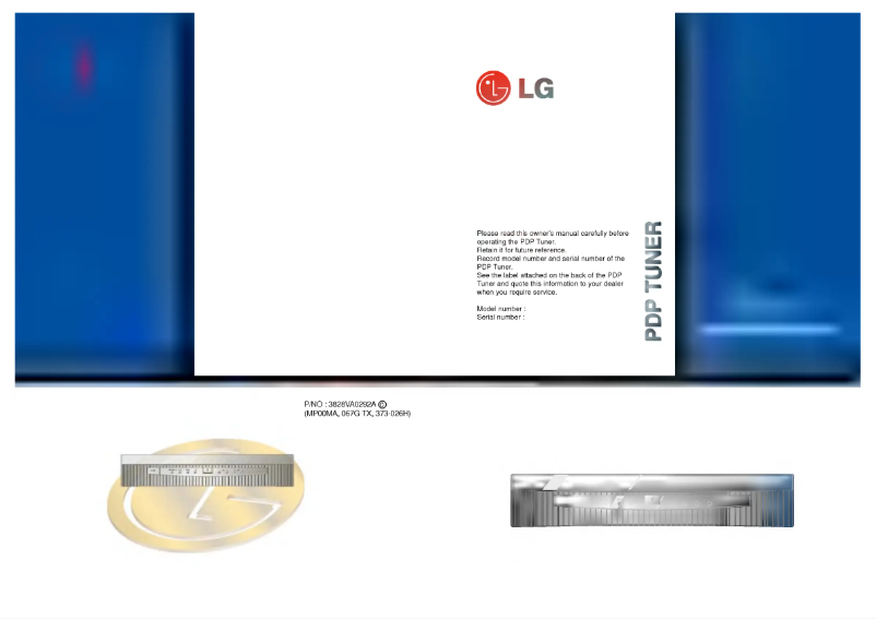 Page 1 of the manual User Manual LG RZ-BA10