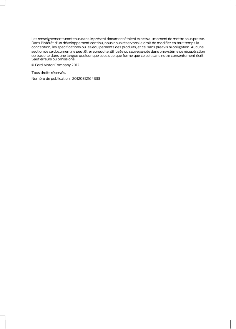 Page 1 of the manual User Manual Ford Escape (2013)