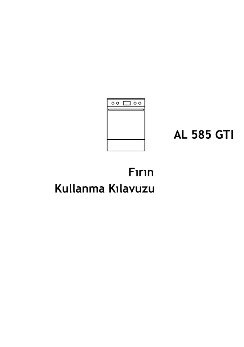 First page image of the manual for AL 585 GTI