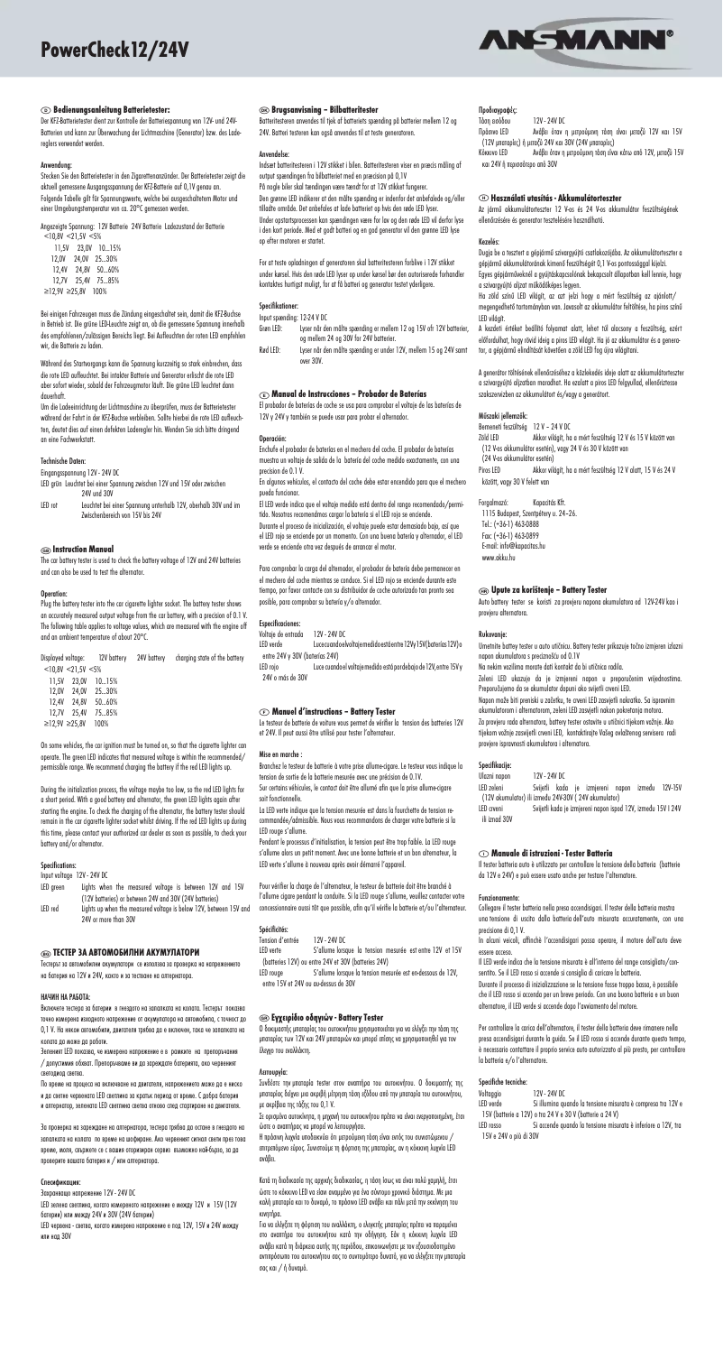 First page image of the manual for 1900-0019