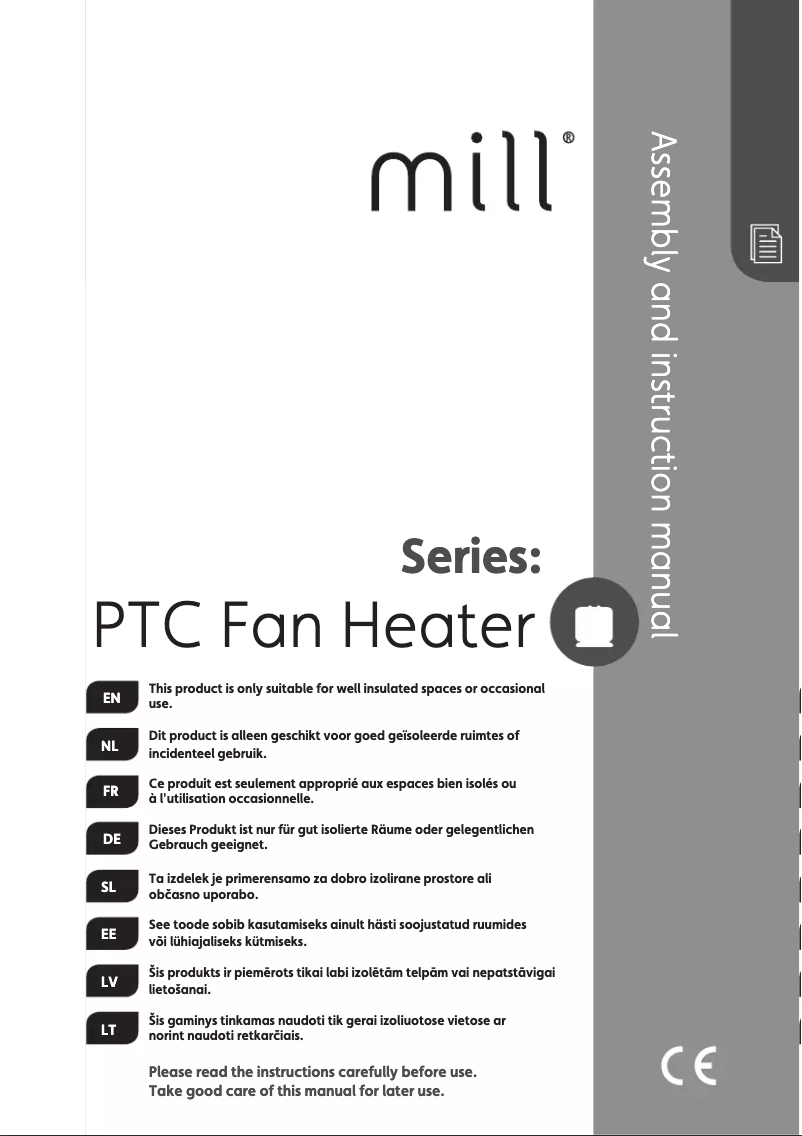 First page image of the manual for CUS1800MECWA