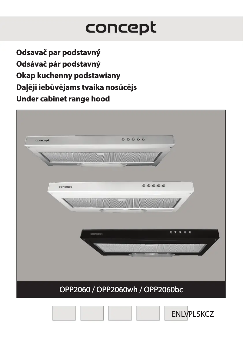 Page 1 of the manual User Manual Concept OPP2060