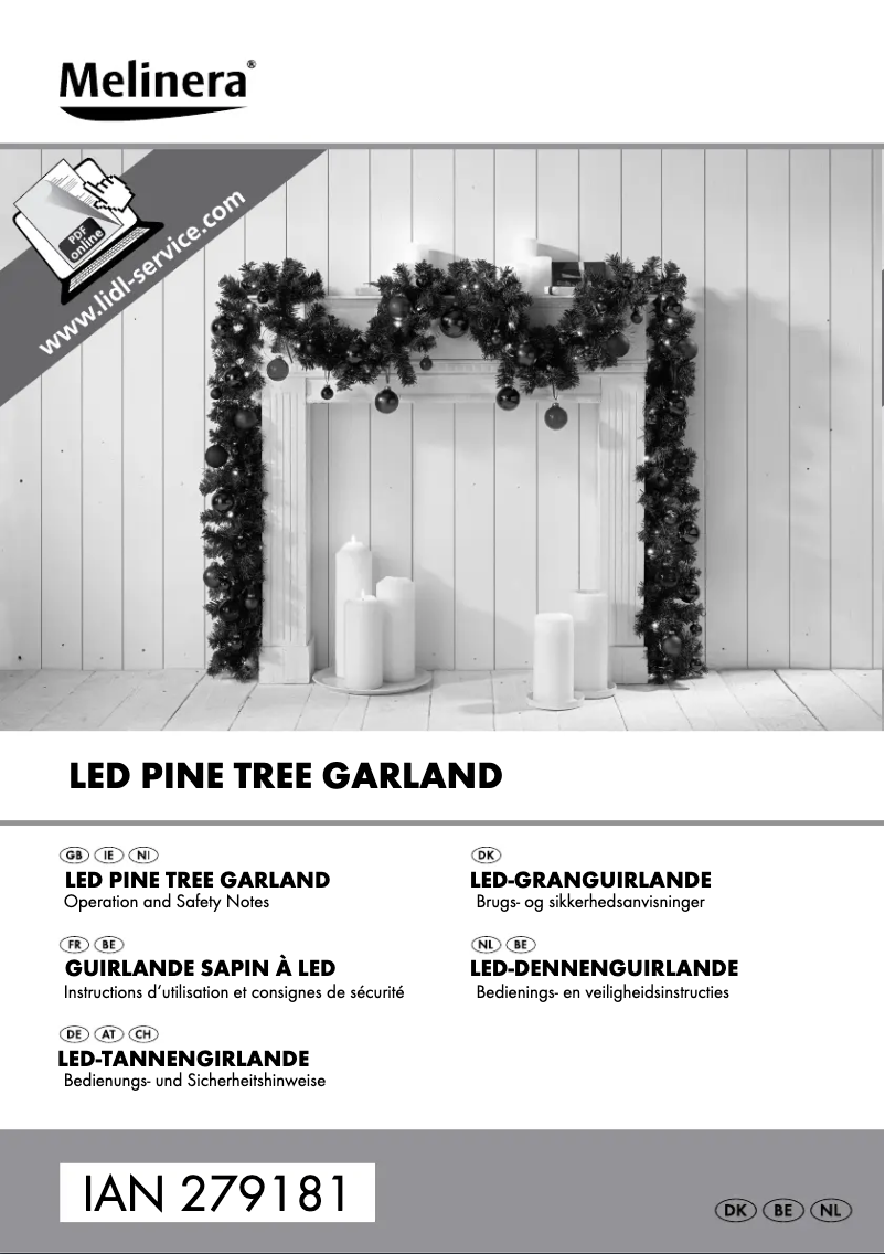 Page 1 of the manual User Manual Melinera IAN 279181