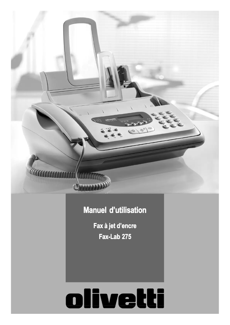 First page image of the manual for Fax-Lab 275