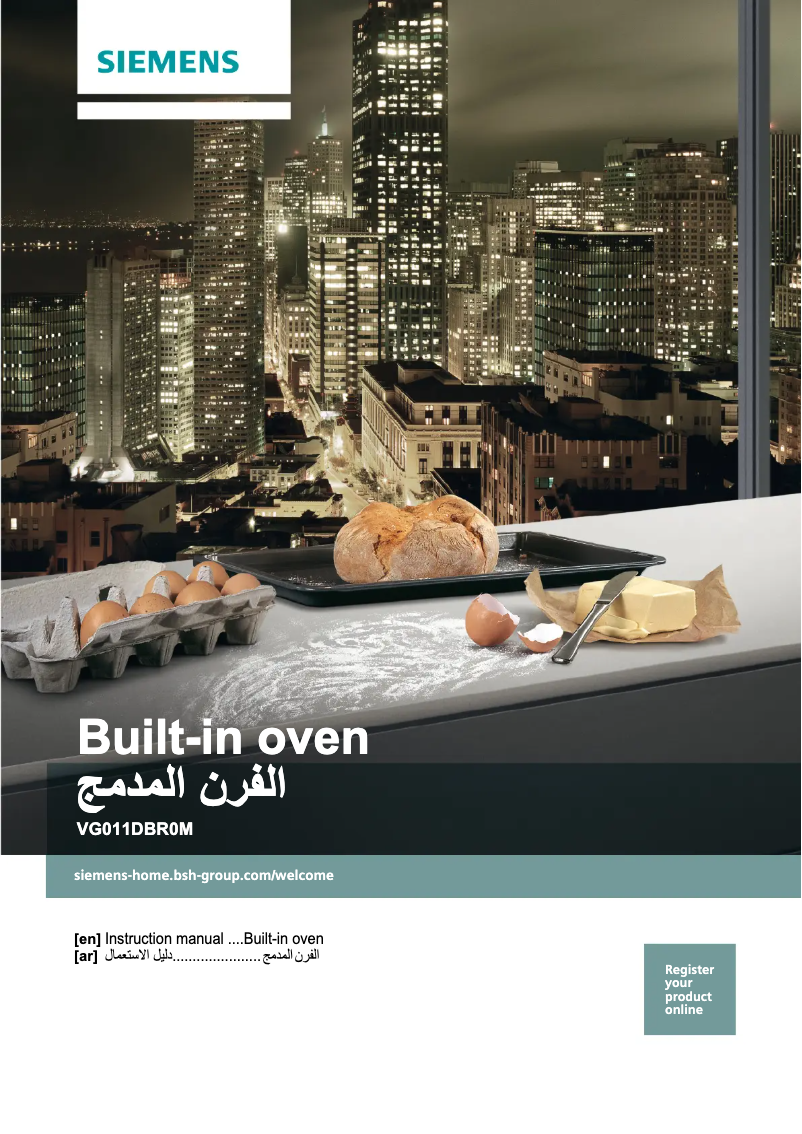 Page 1 of the manual User Manual Siemens VG011DBR0M