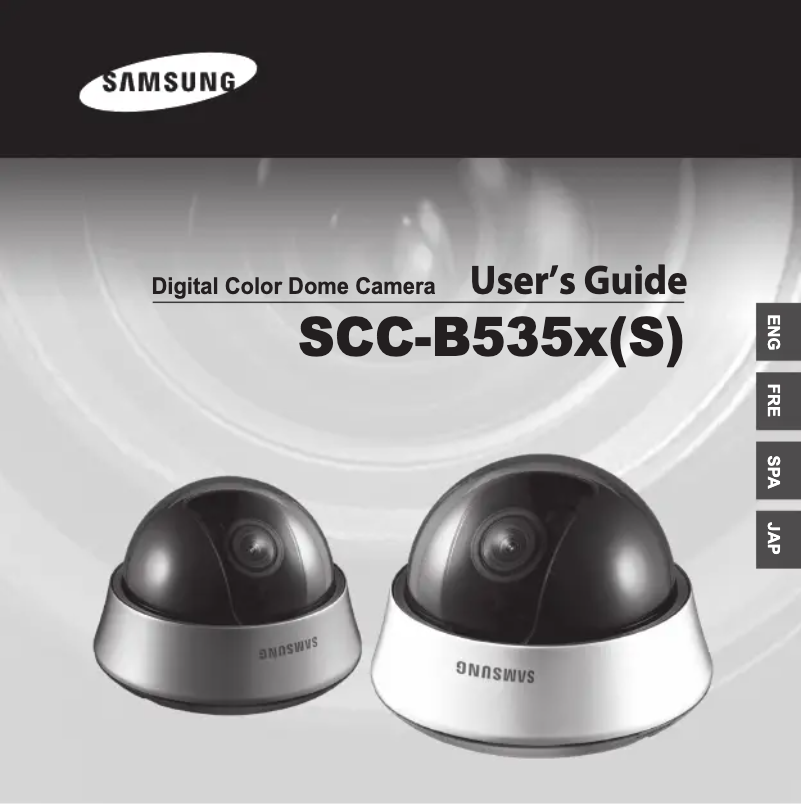 Page 1 of the manual User Manual Samsung SCC-B5352N