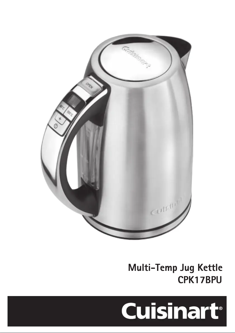 Page 1 of the manual User Manual Cuisinart CPK17BPU