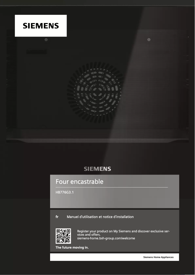 Page 1 of the manual User Manual Siemens HB776G3B1