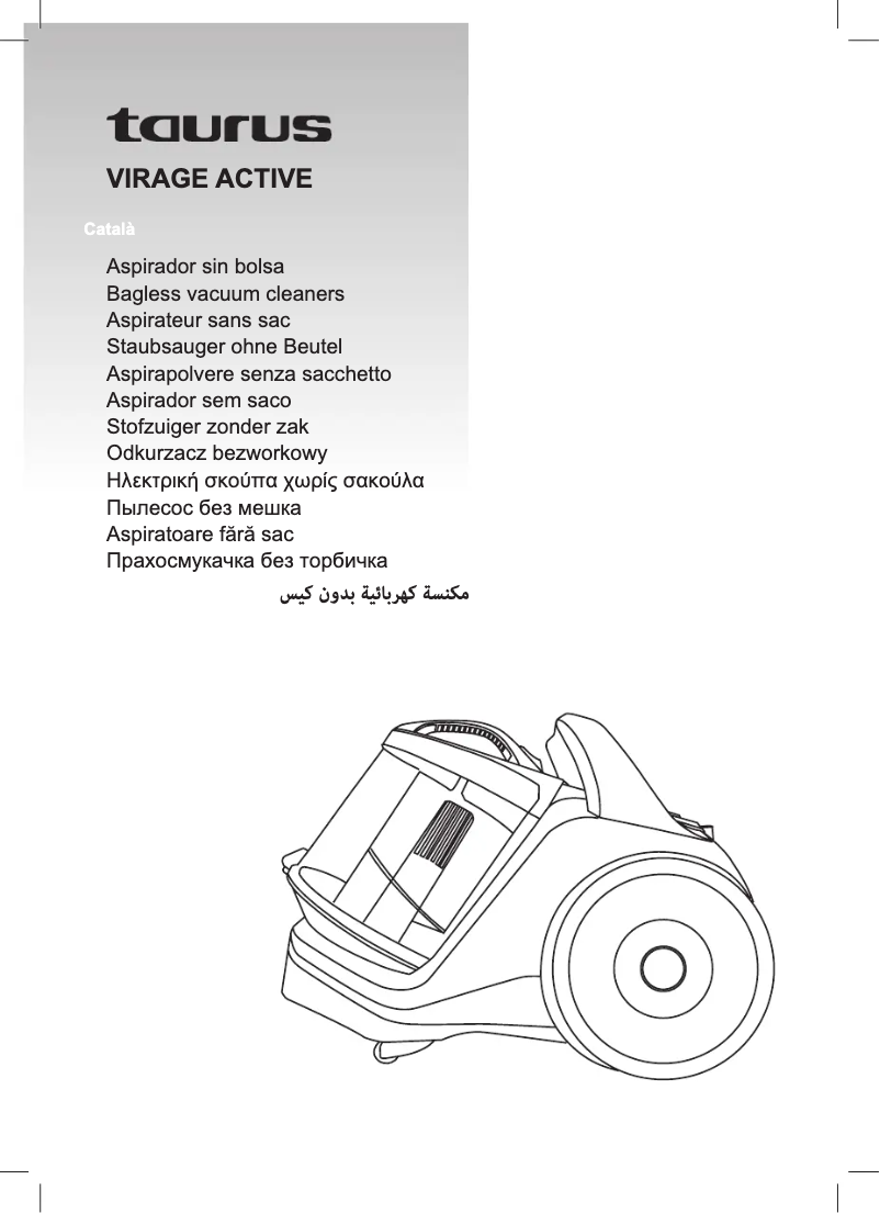 Page 1 of the manual User Manual Taurus Virage Active