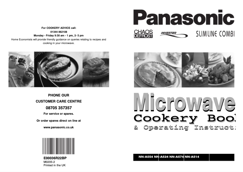Page 1 of the manual User Manual Panasonic NN-A574