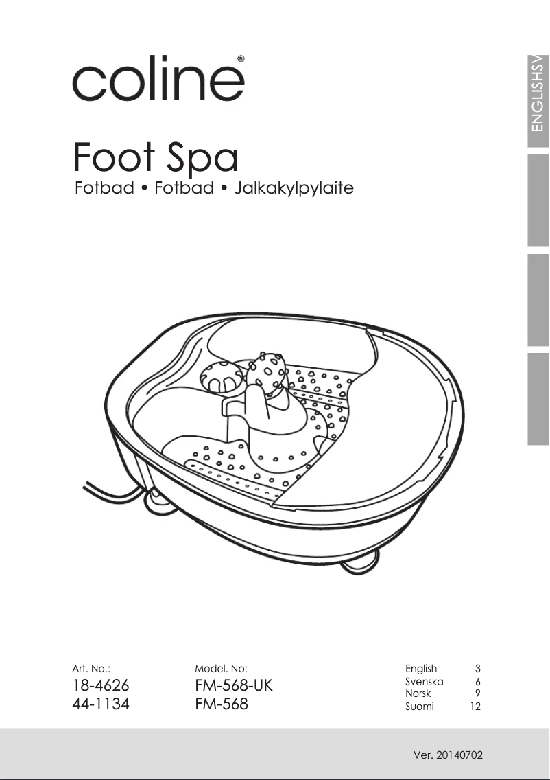 Page 1 of the manual User Manual Coline FM-568