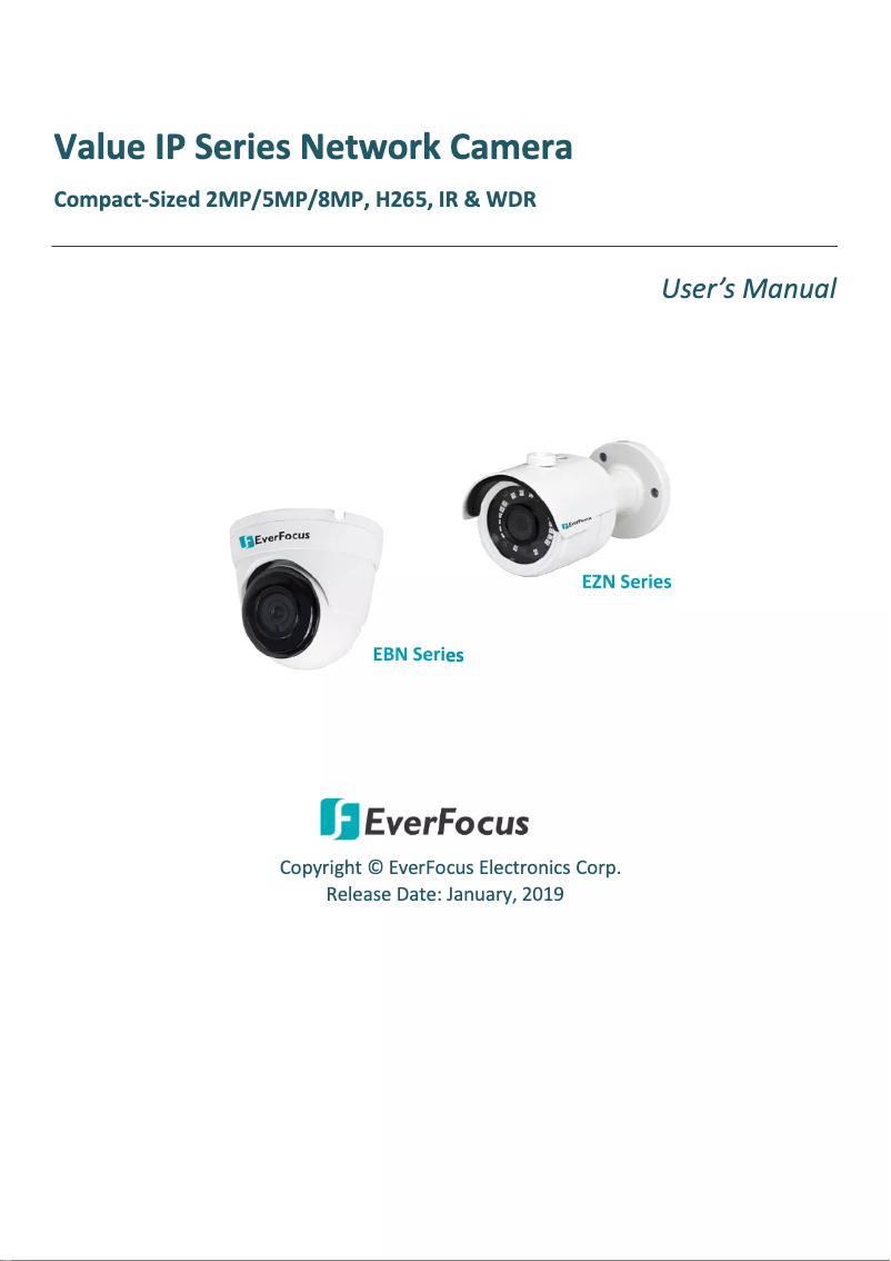 First page image of the manual for EBN1540