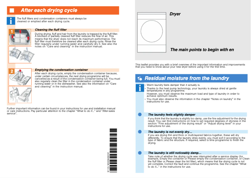 Page 1 of the manual User Manual Bosch WTW84160BY